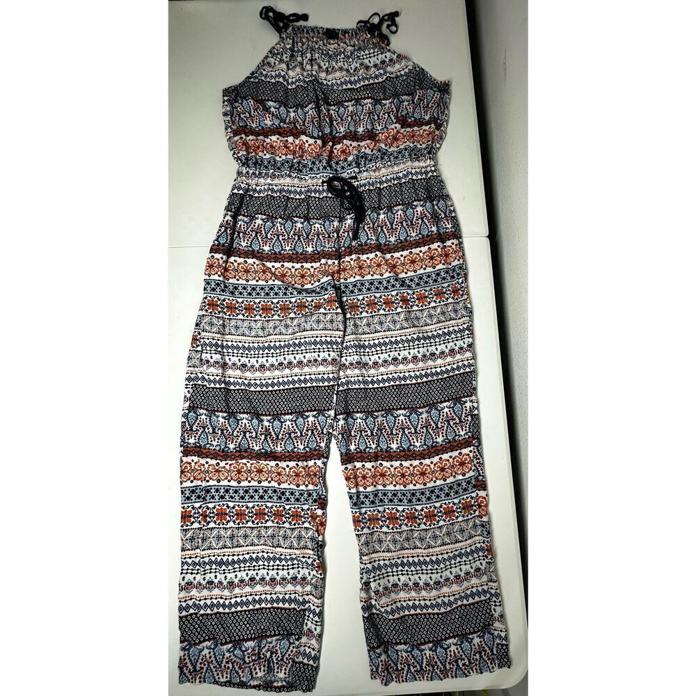 Toxik Bohemian Jumpsuit Geometric Pattern Wide Le… - image 7